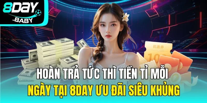 Hoàn Trả Tức Thì Tiền Tỉ Mỗi Ngày Tại 8day Ưu Đãi Siêu Khủng